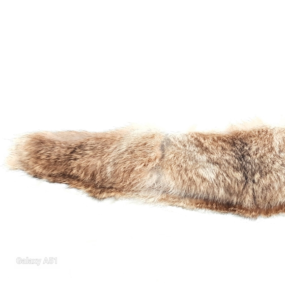 Vintage large Luxury Winter brown,cream,tan Rabbit Fur Neck Wrap - Picture 6 of 7